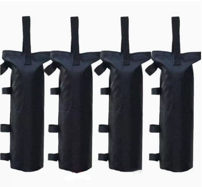 핑고리빙 캠핑 천막 고정 싱글모래주머니 4P 세트 파라솔 타프 받침, 4개, 1단, 블랙