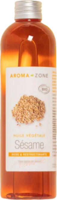AROMA-ZONE 法國原裝 冷壓芝麻油 基底油 按摩油 植物油 1L, 1個, 效期2026/05