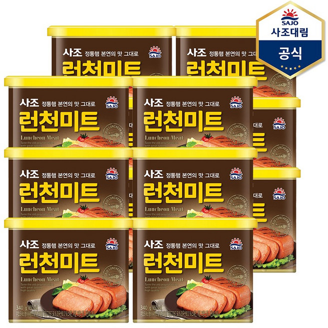 [사조] 런천미트 340g X 12캔, 12개