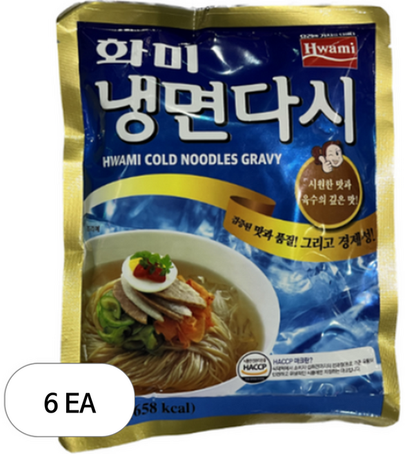화미 냉면다시, 300g, 6개