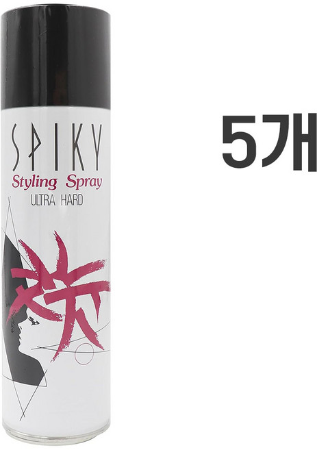 스파이키 스타일링 헤어스프레이 무향, 250g, 5개