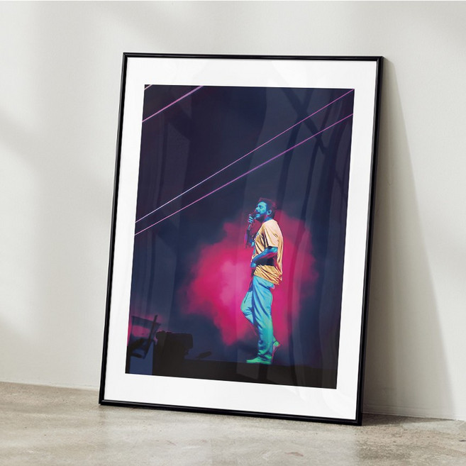 포스트말론 Post Malone 힙합 인테리어포스터 사진액자 포스터액자 07, A2 사이즈(420x594mm), A2 포스터 + 화이트 액자 결합
