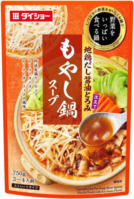 다이쇼 콩나물나베 스프 스트레이트 타입 간장맛, 1개, 750g