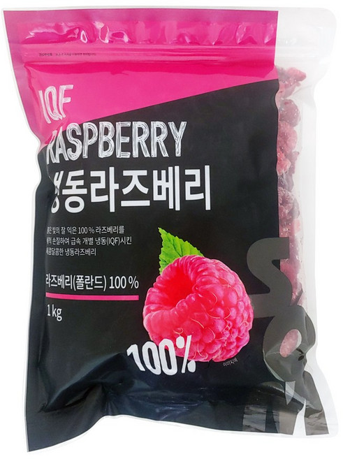솜 냉동라즈베리 1kg / 폴란드산, 3개