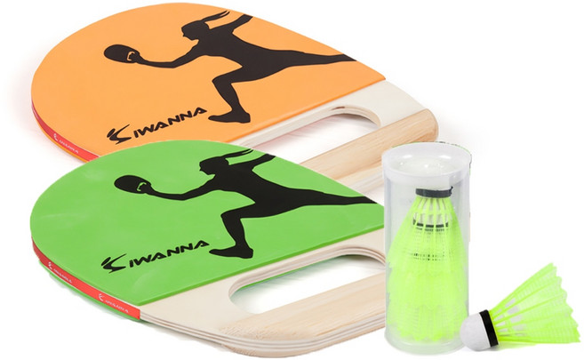 아이워너 패드민턴 라켓 세트 뉴스포츠 핸들러, 혼합, 1세트