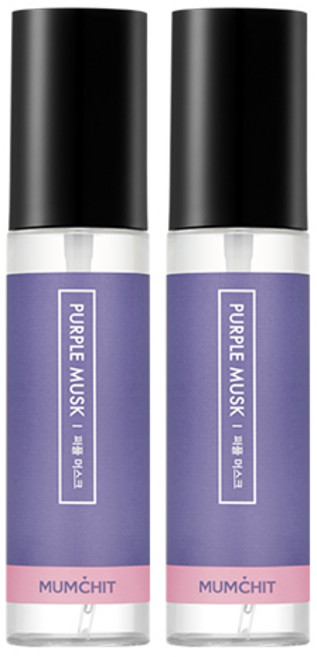 멈칫 섬유향수, 퍼플 머스크, 70ml, 2개
