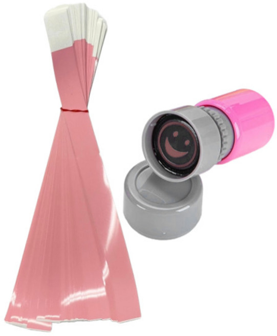 도나토르 입장권 팔찌 행사손목밴드 100매 미니스탬프 포함, 1세트, 핑크