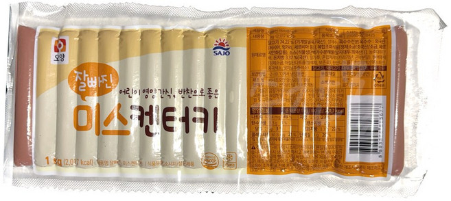 사조오양 미스켄터키 후랑크, 5개, 1kg