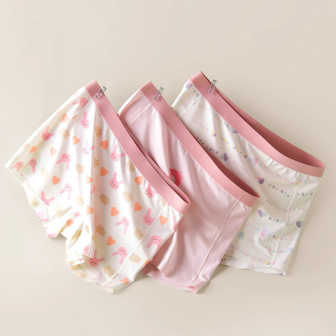 코코몽드 KC인증 여아용 50수 구름감촉 숨쉬는 주니어팬티 드로즈3종세트