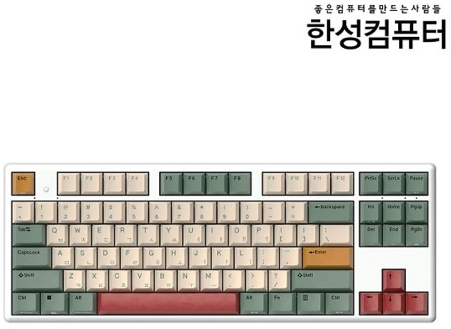 한성컴퓨터 염료승화 EDITION 유무선 텐키리스 키보드, CAMPING, GK893B PRO, 무접점