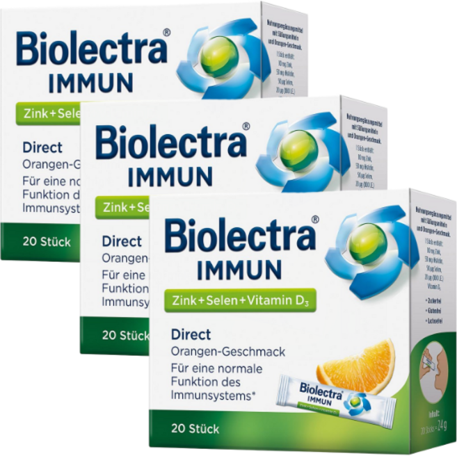 바이오렉트라 이뮨 아연 셀레늄 20포 3팩, 3개, 20회분