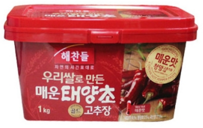 해찬들 우리쌀로 만든 태양초 골드 매운 고추장, 1개, 2kg