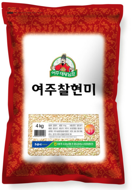 대왕님표 여주 찰현미 4kg 여주농협 25년 햇곡, 1개