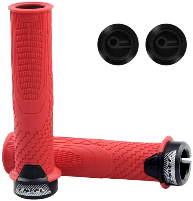 [호환제품] ENLEE 자전거 고무 그립 산악 핸들 바 커프 MTB 소프트 쇼크 업소버 커버, 01 CHINA, 07 XiangJiao1 red