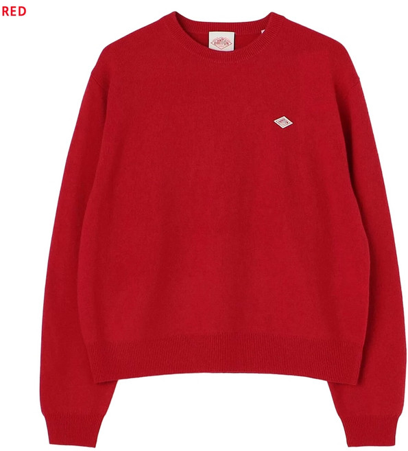 단톤 로고 와펜 니트 풀오버 스웨터