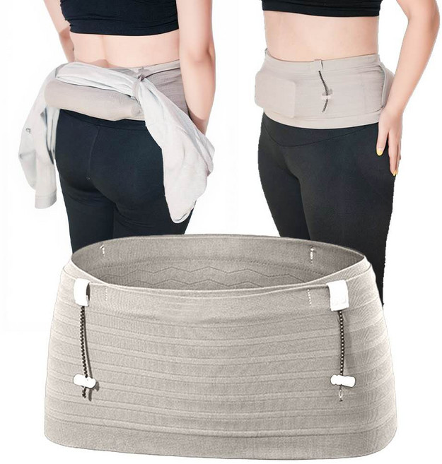 러너킹 초경량 고탄력 핸드폰 허리 수납 가방 러닝벨트, XL, 그레이, 1개