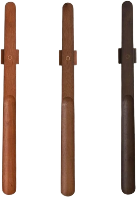 살림코드 고무나무 무타공 허리가 편한 55cm 롱 구두주걱 자석부착 집들이선물 인테리어, 1개, 초콜릿