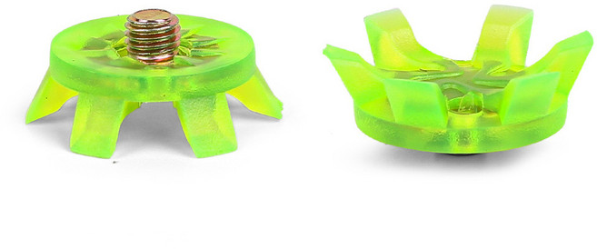 징크 골프화 스파이크징 교체 골프화징, 20개, 나사형, 형광