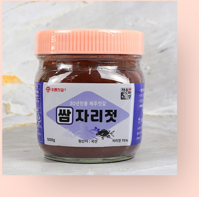[제주커머스] 제주 오름젓갈 쌈자리젓 밥도둑 밥반찬 제주산 저염도 젓갈, 500g, 1개