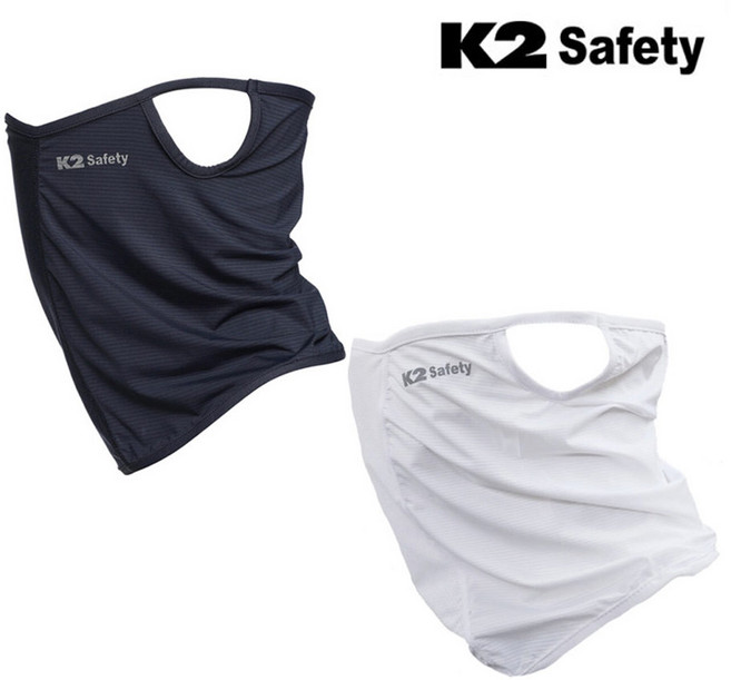 K2 목토시 여름 쿨 귀걸이 자전거 스포츠 자외선차단 숨쉬기편안 넥쿨러 스카프, 01.귀걸이 스카프 네이비