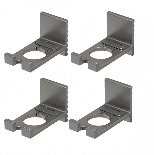 코지웰 접착식 샴푸 디스펜서, 4개, 건그레이