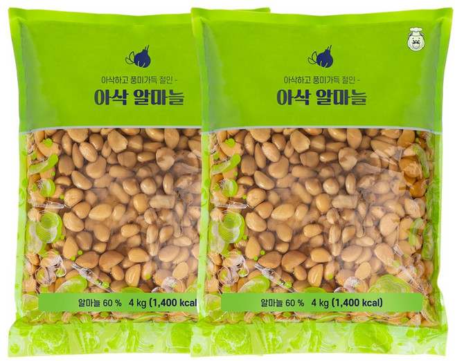 곰테이블 아삭한 알마늘 장아찌, 2개, 4kg