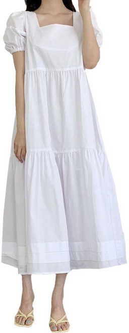 라라콩 스퀘어 샤이니 롱원피스