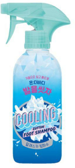 온더바디 발을씻자 풋샴푸 쿨링 385ml (3개), 1개입, 3개