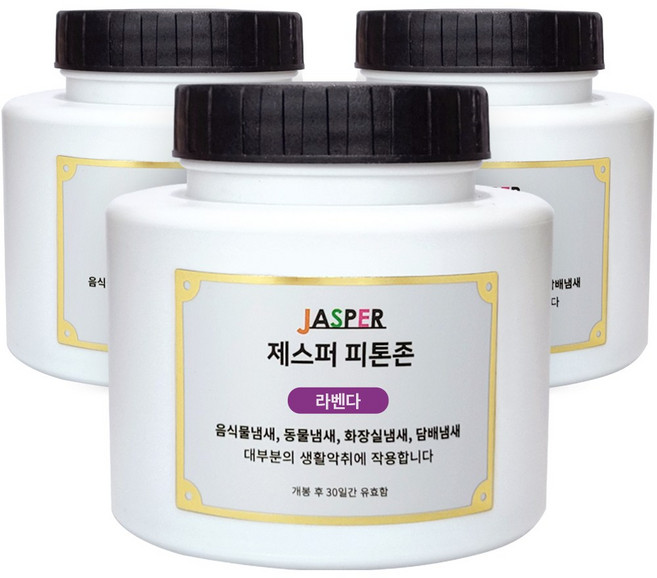 제스퍼 피톤존 무소음 자동분사 국내특허 실내용탈취기 리필 세트, 240g, 3개, 라벤더향