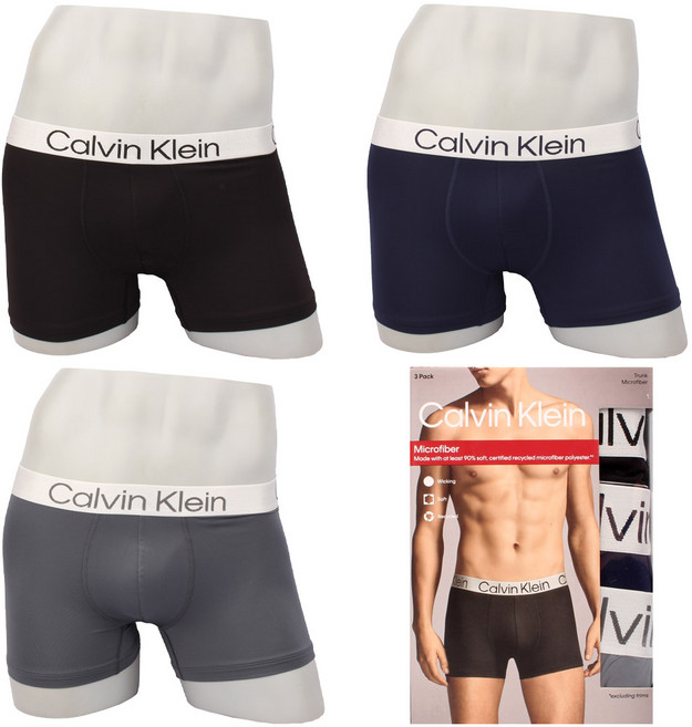 캘빈클라인 남성 팬티 드로즈 NP28510 900 3장 세트