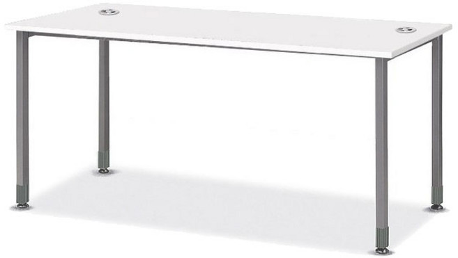 사무용책상 뉴갤럭시책상 일자형 컴퓨터 책상 사무실 심플테이블 다용도, 화이트/화이트다리/1800x800x720