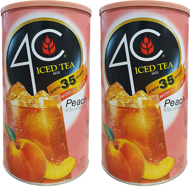 4C 복숭아 아이스티, 2.34kg, 1개입, 2개