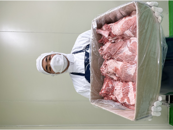 국내산 냉장 돼지갈비 포작업 포갈비 생갈비 양면칼집 업소용 식당용 600g, 1개