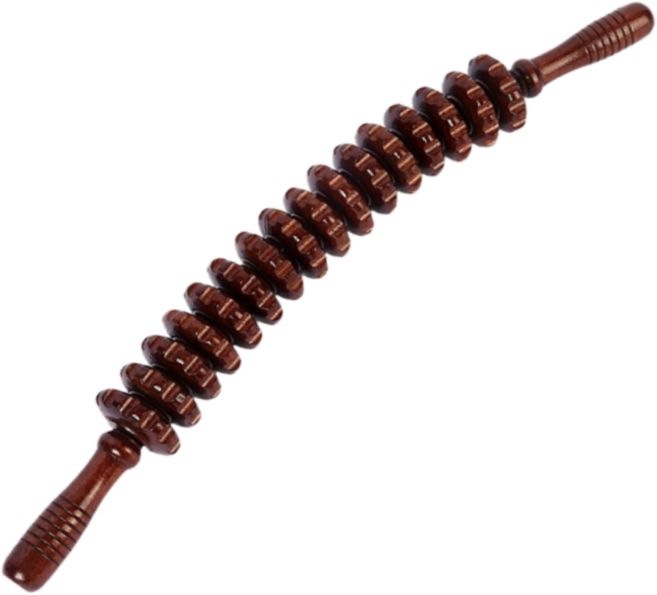 피코 PICO 릴렉스 요가 롤러 마사지 스틱, 브라운, 1개