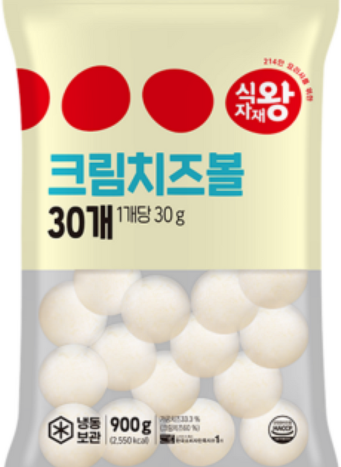 식자재왕 크림치즈볼, 1개, 900g