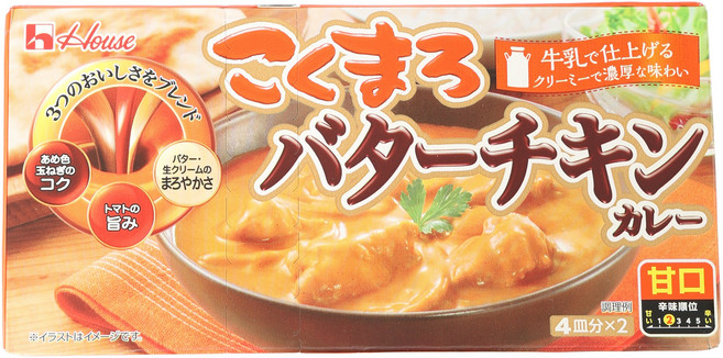 고쿠마로 버터 치킨 카레 단 맛, 1개, 148g