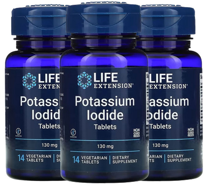라이프익스텐션 요오드화 칼륨 정제 130mg 14정, 3개