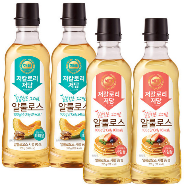 사조 해표 알룰로스 시럽용 + 요리용, 700g, 2개