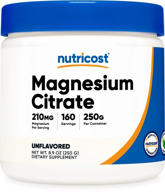 Nutricost 마그네슘 시트레이트 파우더 (언플래버 250g), 250g, 1개 - 쿠팡