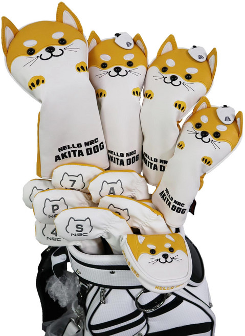 골프채커버 드라이버 우드 유틸리티 퍼터 아이언커버 캐릭터 개별 상품모음