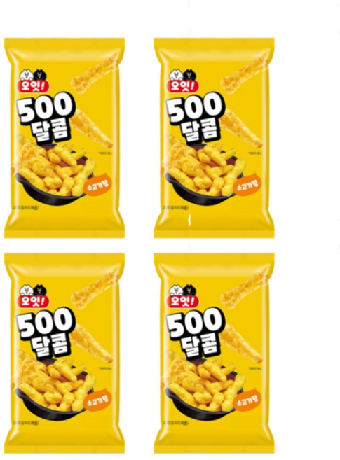 오잇 500 달콤 스낵 소고기향, 4개, 35g