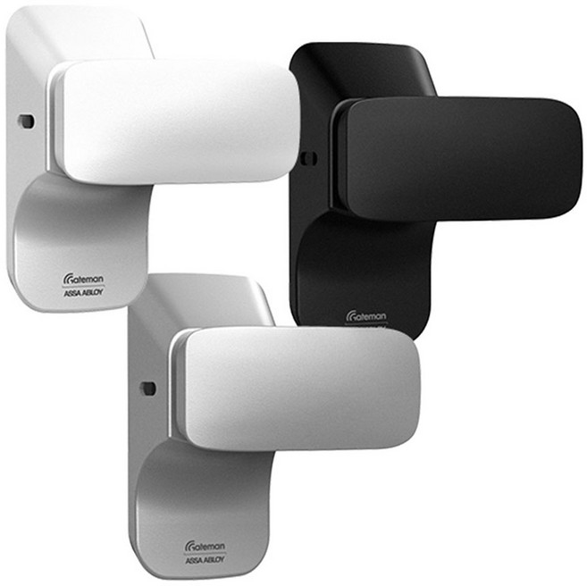 [2개이상 구매시 할인] 게이트맨 방문손잡이 푸시풀손잡이 GD-2701P 설치자재 풀구성 고객직접설치, 3개, 블랙