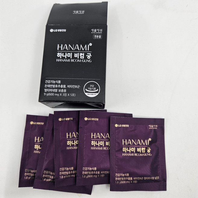 생활정원 하나미 비컴 궁600mgX3정 30개30일분, 90회분, 1세트