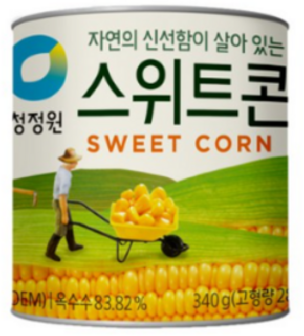 청정원 스위트콘 통조림, 340g, 10개