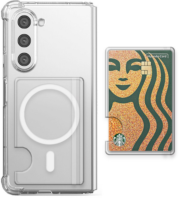 아이루스 맥세이프 카드 지갑 투명 케이스