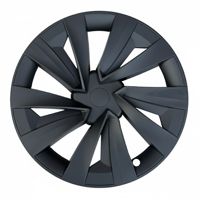 하루템 테슬라 모델 Y 주니퍼 휠커버 휠 허브캡 19인치 림 보호 커버 세트 튜닝 키트, 무광블랙/휠커버 4개, 1세트