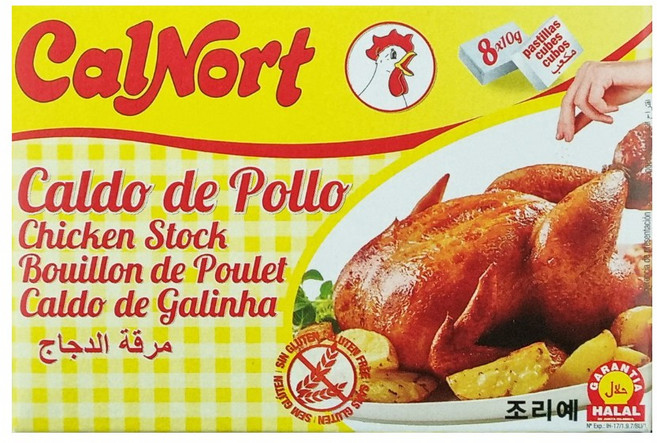 칼노트 치킨스톡 치킨 파우더 80g 닭고기육수 큐브 개별포장, 10g, 8개