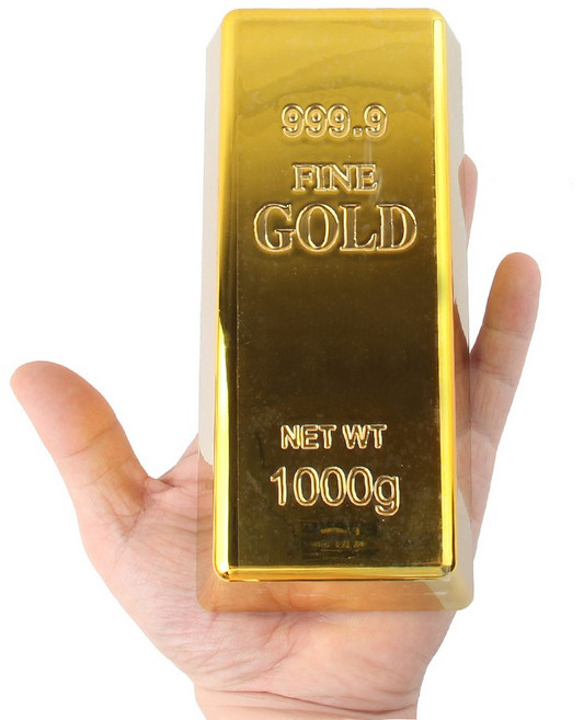 에이치컴퍼니 골드바 모형 인테리어 금괴 금전재물 장식품, 골드바1개