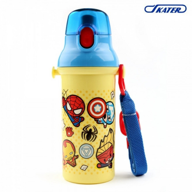 스케이터 마블 카와이 원터치 물통 480ml, 1개