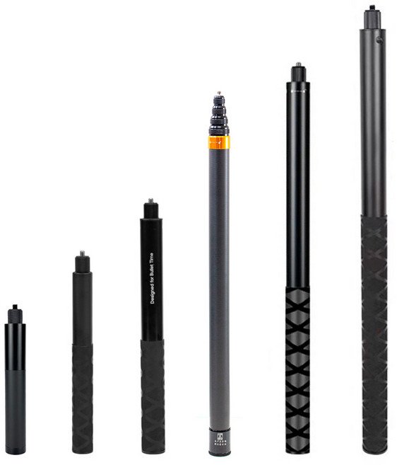 인스타360 X5 X4 X3 확장형 인비져블 셀피스틱 6종(택1) Insta360 셀카봉, 옵션3) AC5115(28~115cm)